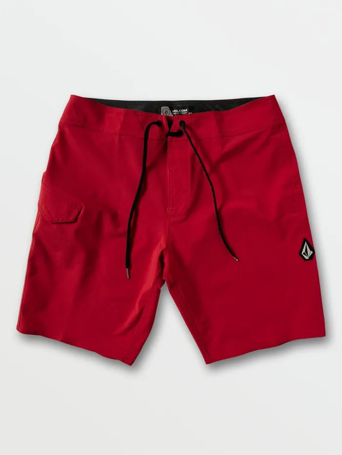 Mens Boardshorts and Trunks Volcom Lido Solid ModTech Trunks 8211 Carmine Red
