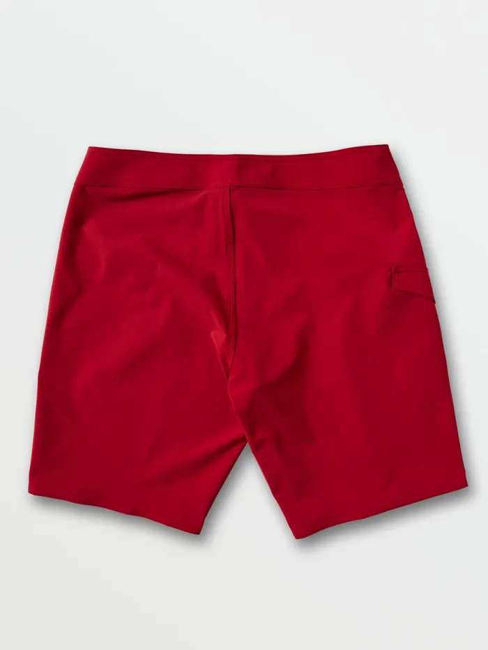 Mens Boardshorts and Trunks Volcom Lido Solid ModTech Trunks 8211 Carmine Red