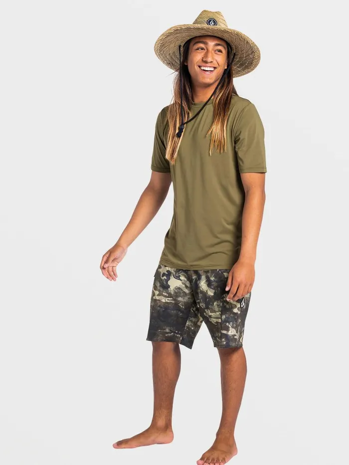 Mens Boardshorts and Trunks Volcom Lido Solid ModTech Trunks 8211 Covert Green Mens Boardshorts and Trunks Volcom Lido Solid ModTech Trunks 8211 Covert Green