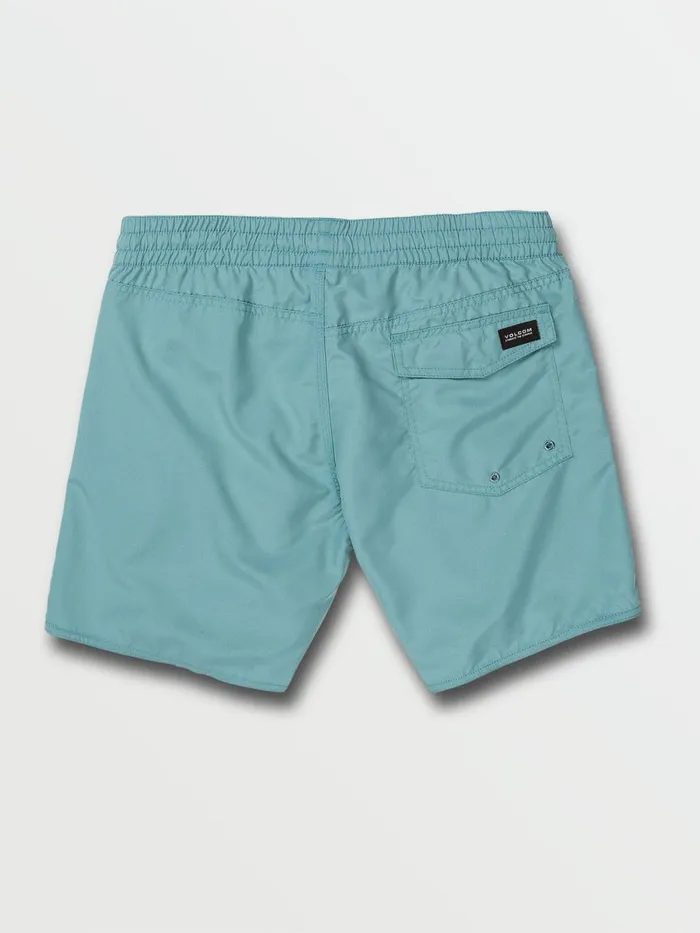 Mens Boardshorts and Trunks Volcom Lido Solid Trunks 8211 Britt Blue