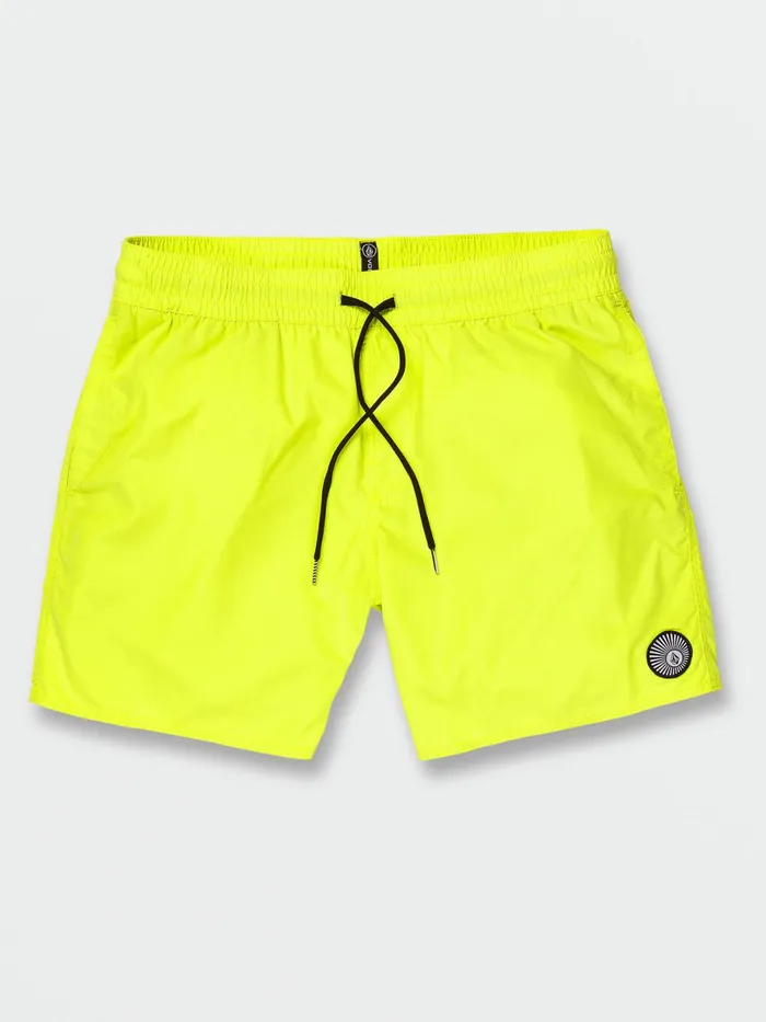 Mens Boardshorts and Trunks Volcom Lido Solid Trunks 8211 Limeade