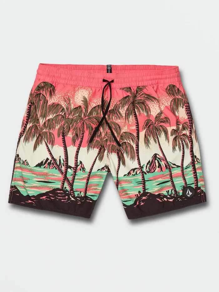 Mens Boardshorts and Trunks Volcom Novelty Trunks 8211 Living Coral