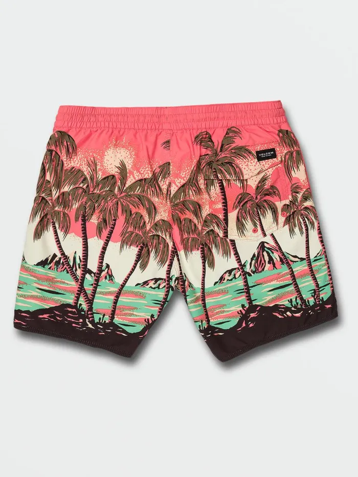 Mens Boardshorts and Trunks Volcom Novelty Trunks 8211 Living Coral
