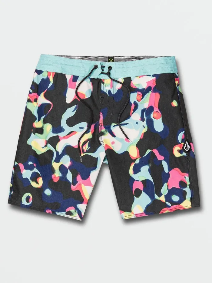 Mens Boardshorts and Trunks Volcom Saturate Stoney Trunks 8211 Black