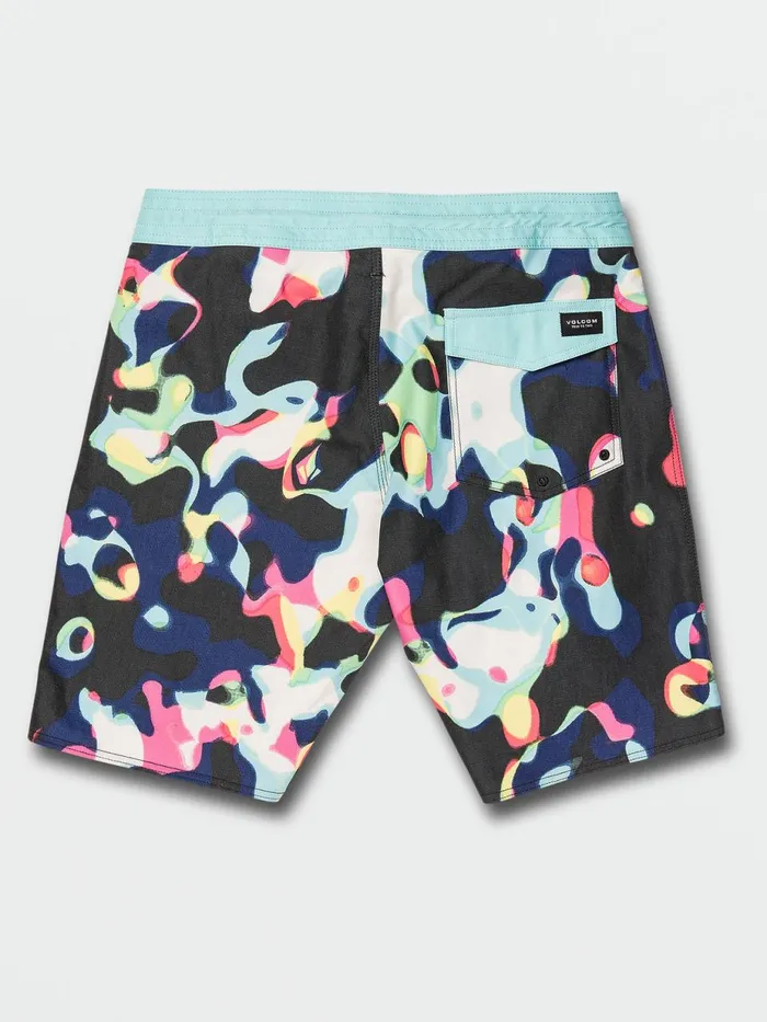 Mens Boardshorts and Trunks Volcom Saturate Stoney Trunks 8211 Black