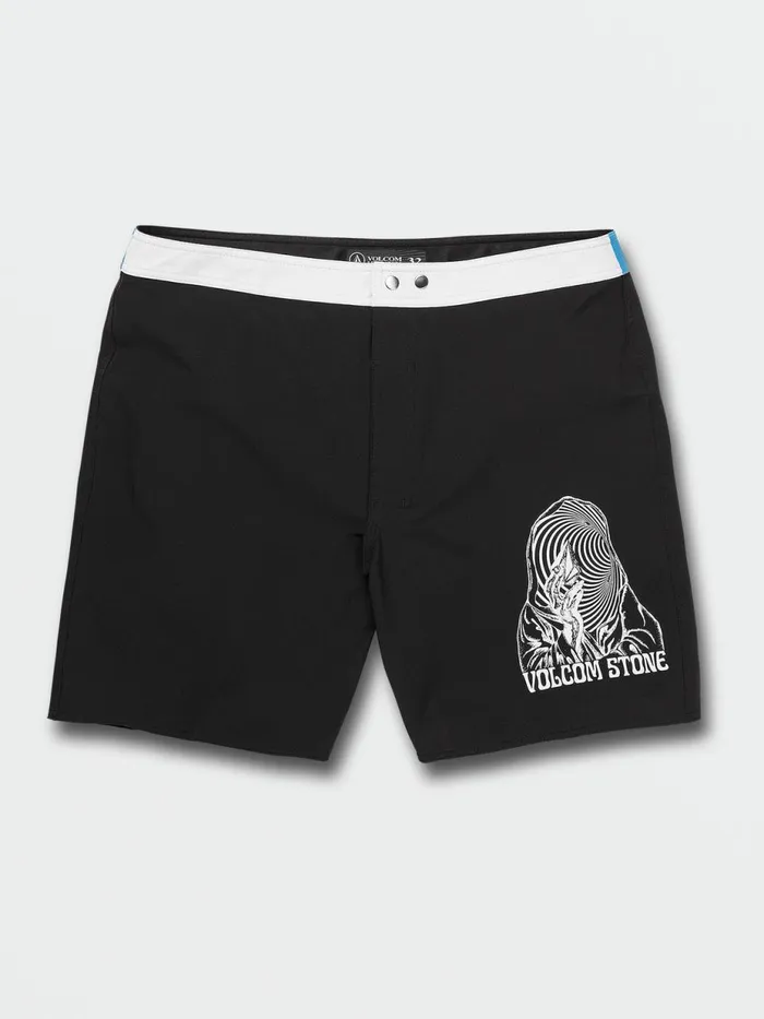 Mens Boardshorts and Trunks Volcom Snapped Liberator Trunks 8211 Black