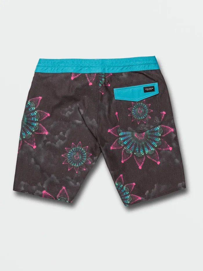 Mens Boardshorts and Trunks Volcom Star Shields Featured Artist Stoney Trunks 8211 Black