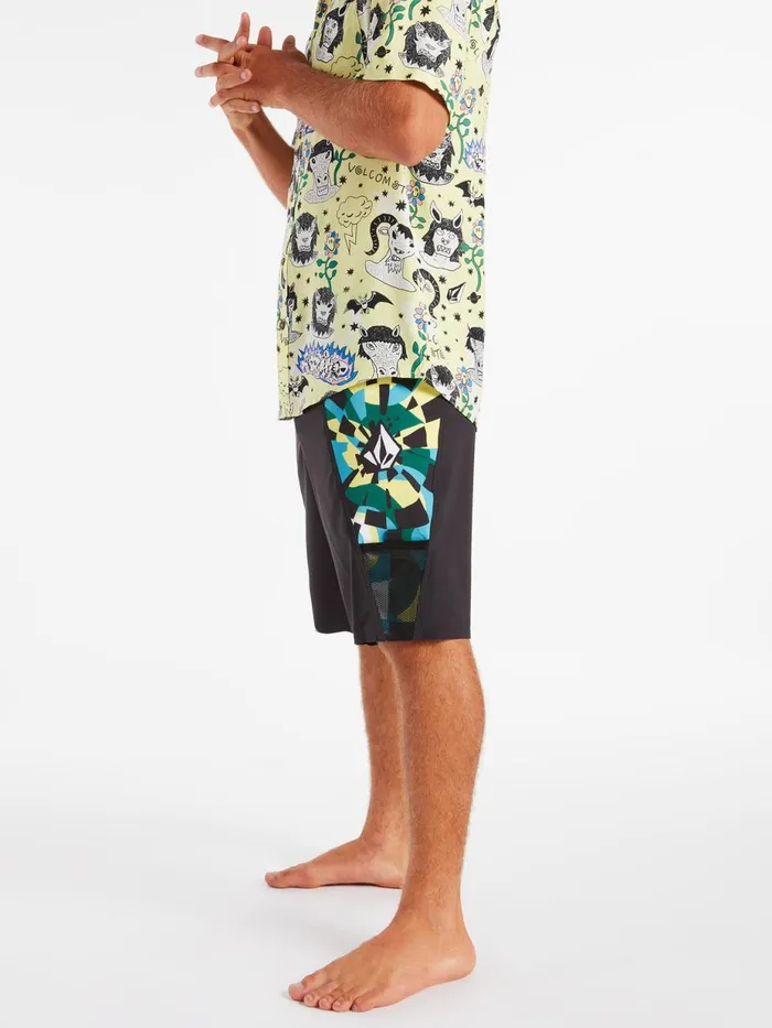 Mens Boardshorts and Trunks Volcom Surf Vitals Jack Robinson ModTech Trunks 8211 Black