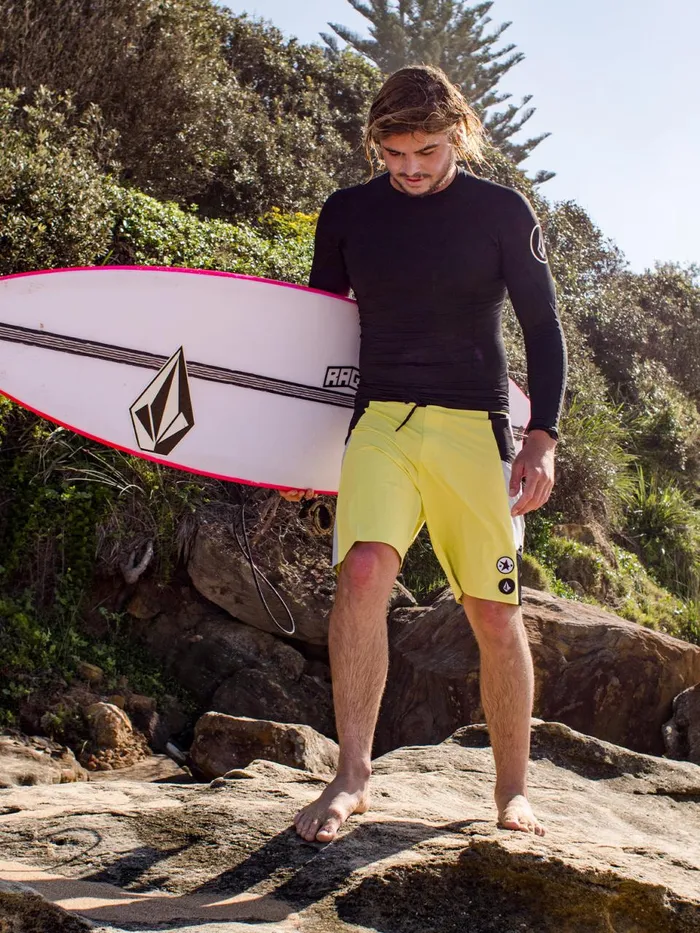 Mens Boardshorts and Trunks Volcom Surf Vitals Noa Deane Liberator Trunks 8211 Limeade