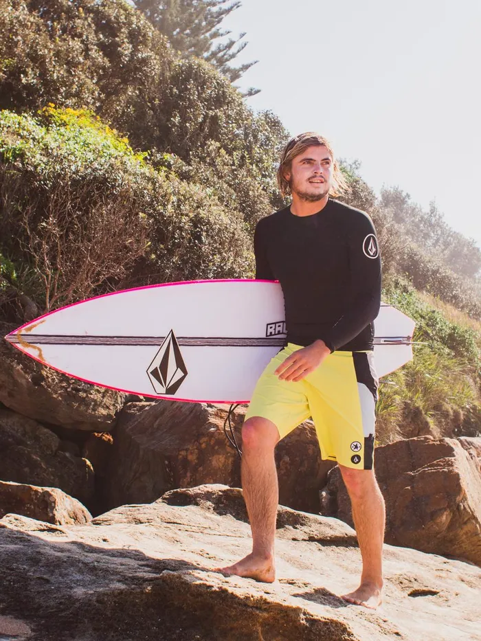 Mens Boardshorts and Trunks Volcom Surf Vitals Noa Deane Liberator Trunks 8211 Limeade