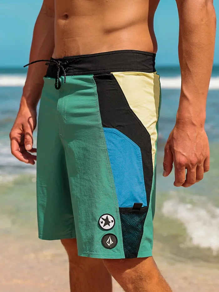 Mens Boardshorts and Trunks Volcom Surf Vitals Noa Deane Liberator Trunks 8211 Pine