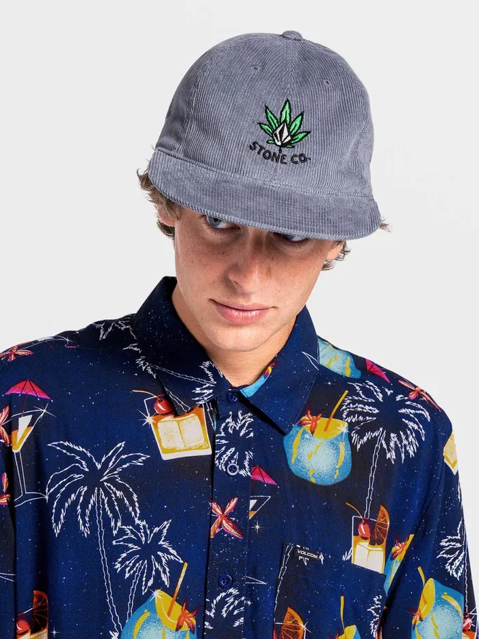 Mens Hats and Beanies Volcom Gus Cord Hat 8211 Niagra