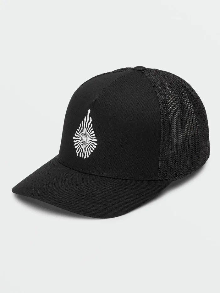 Mens Hats and Beanies Volcom Hoobler Xfit Hat 8211 Black