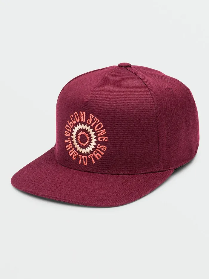 Mens Hats and Beanies Volcom Lurch 110 Snapback Hat 8211 Port