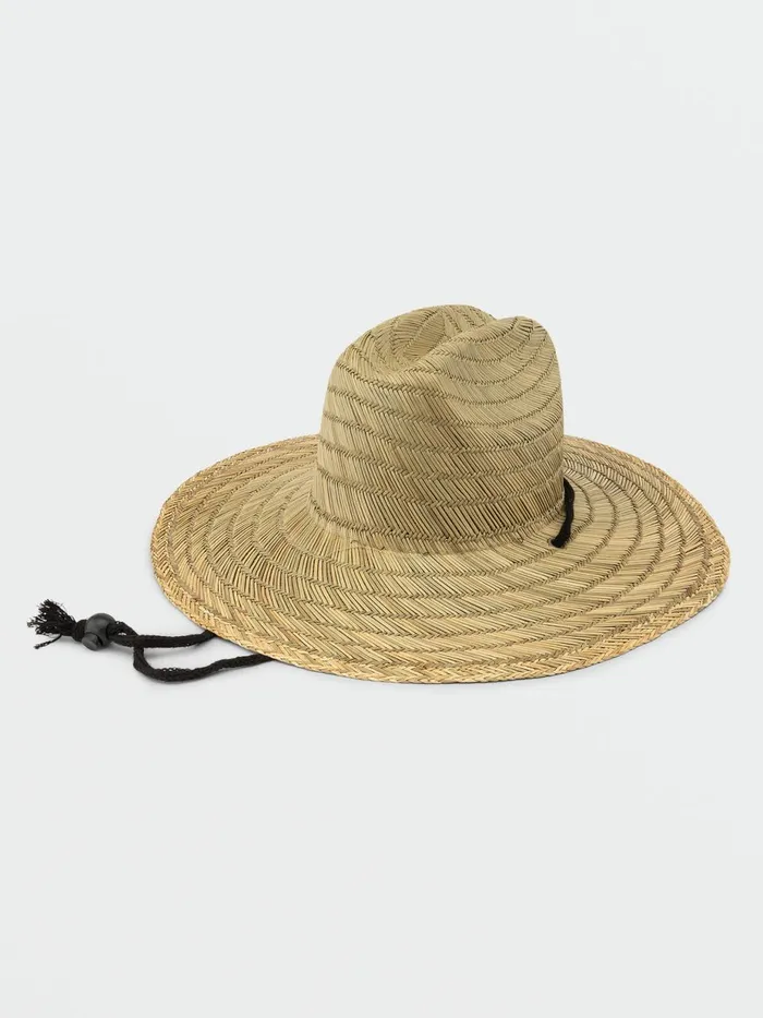 Mens Hats and Beanies Volcom Quarter Straw Hat 8211 Natural