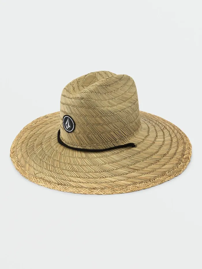 Mens Hats and Beanies Volcom Quarter Straw Hat 8211 Natural