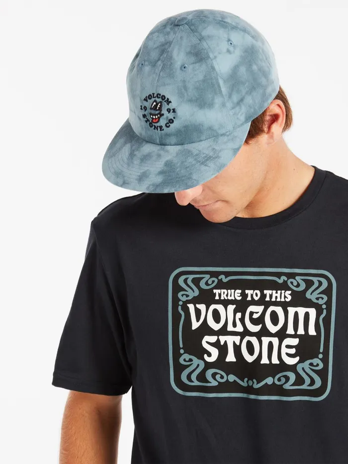 Mens Hats and Beanies Volcom Randelicious Adjustable Hat 8211 Blue Glass