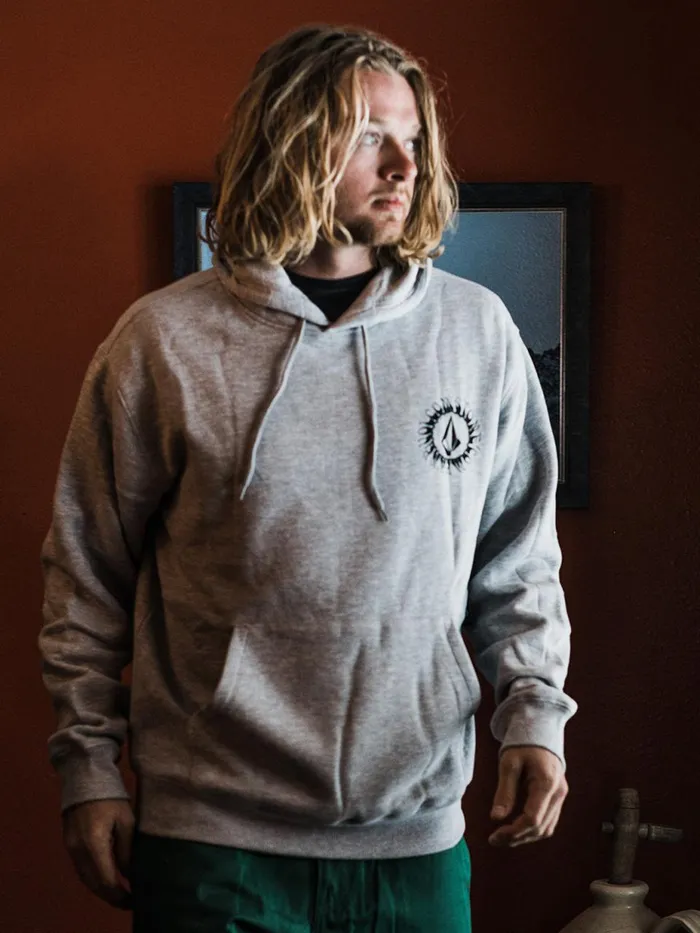Mens Hoodies and Sweatshirts Volcom Catch 91 Hoodie 8211 Athletic Heather