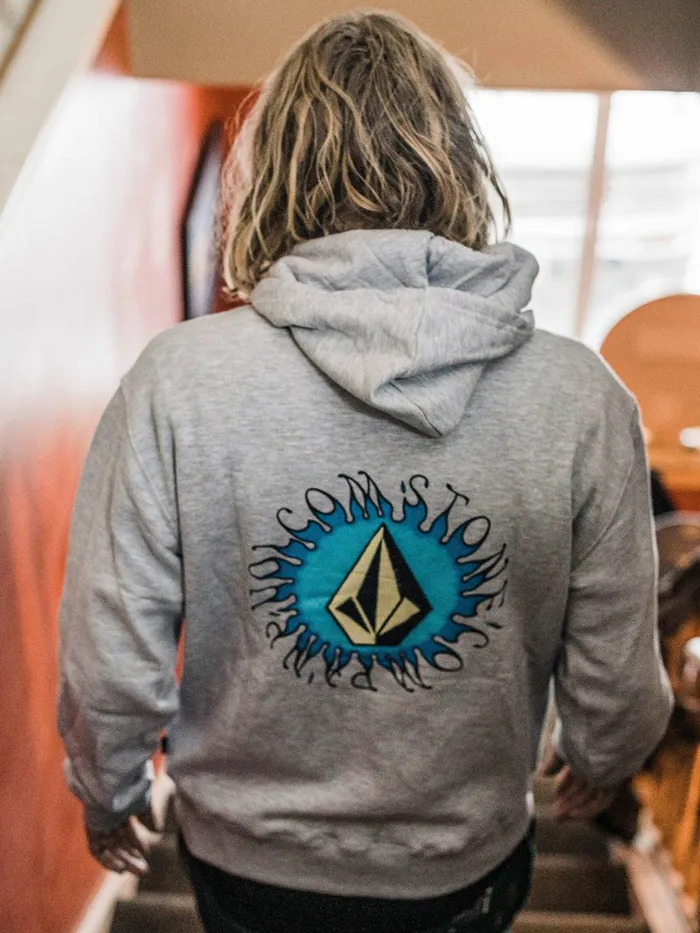 Mens Hoodies and Sweatshirts Volcom Catch 91 Hoodie 8211 Athletic Heather