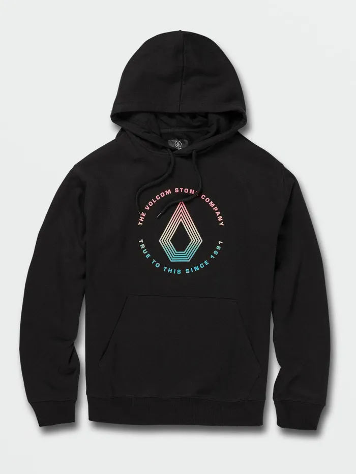 Mens Hoodies and Sweatshirts Volcom Catch 91 Hoodie 8211 Black On Black