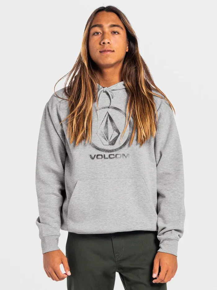 Mens Hoodies and Sweatshirts Volcom Catch 91 Pullover 8211 Heather Grey