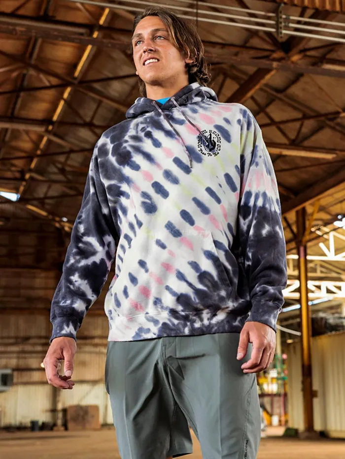 Mens Hoodies and Sweatshirts Volcom Hand Held Hoodie 8211 Multi