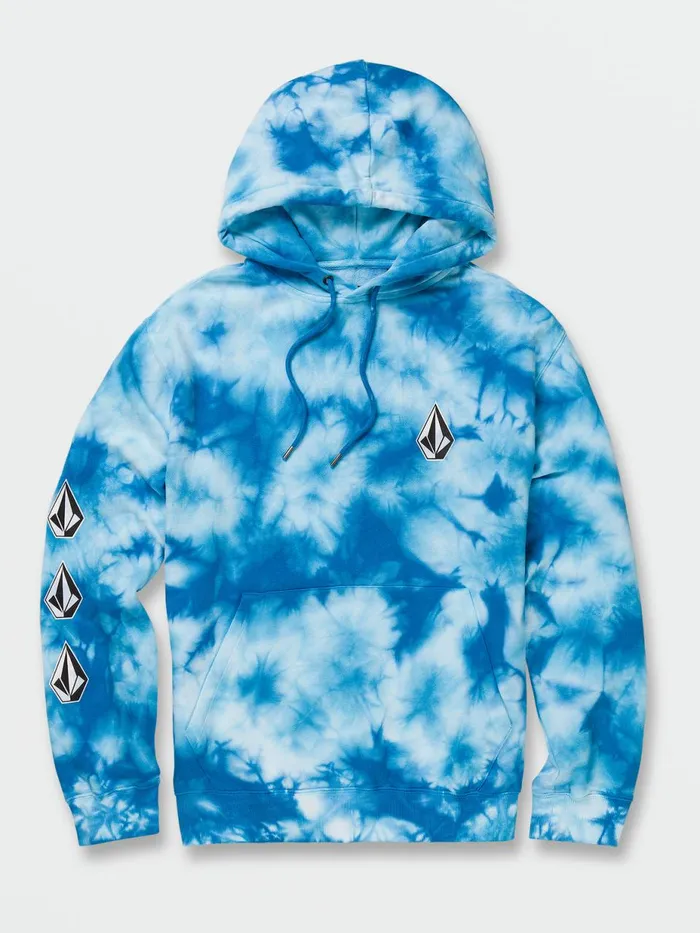 Mens Hoodies and Sweatshirts Volcom Iconic Stone Plus Hoodie 8211 Maliblue