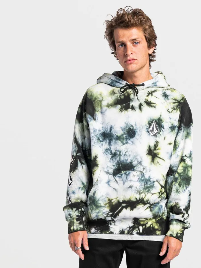 Mens Hoodies and Sweatshirts Volcom Iconic Stone Plus Pullover 8211 Lime Tie Dye Mens Hoodies and Sweatshirts Volcom Iconic Stone Plus Pullover 8211 Lime Tie Dye