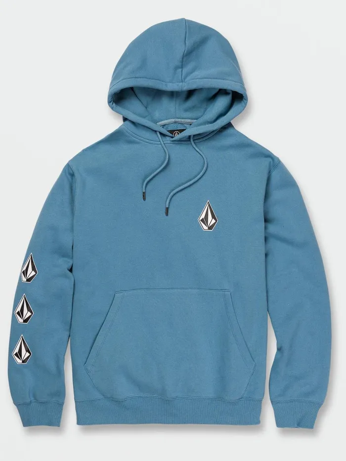 Mens Hoodies and Sweatshirts Volcom Iconic Stone Pullover 8211 Niagra
