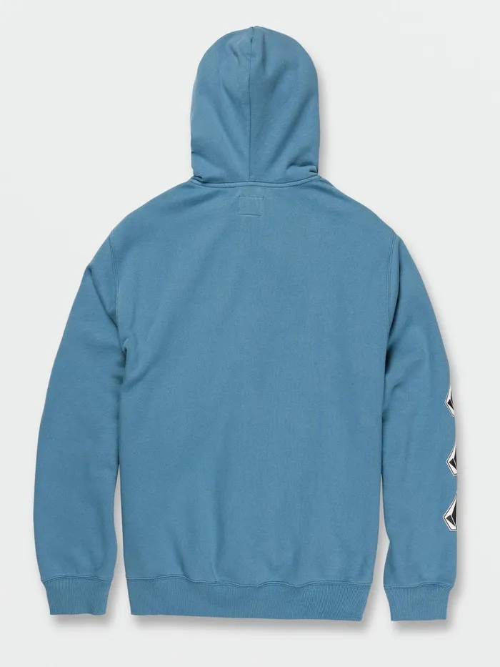 Mens Hoodies and Sweatshirts Volcom Iconic Stone Pullover 8211 Niagra