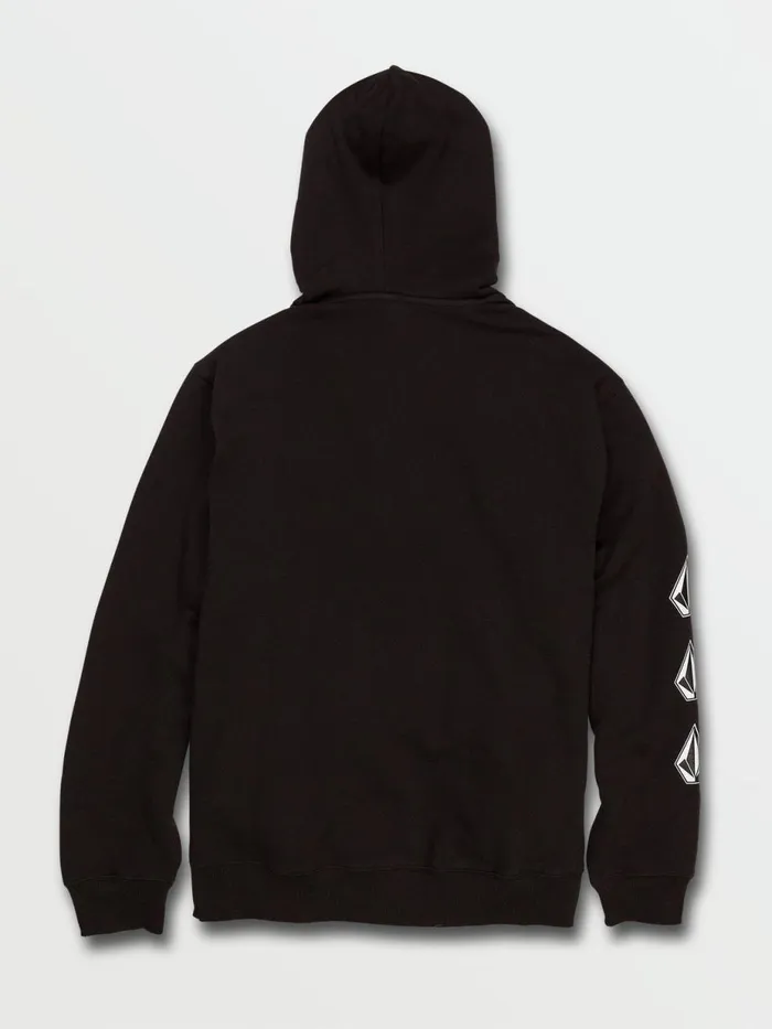 Mens Hoodies and Sweatshirts Volcom Iconic Stone Pullover Hoodie 8211 Black