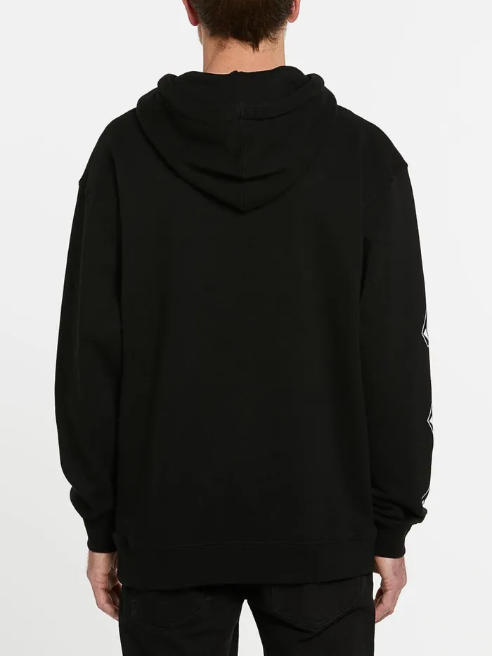 Mens Hoodies and Sweatshirts Volcom Mens USA Deadly Stones Pullover 8211 Black