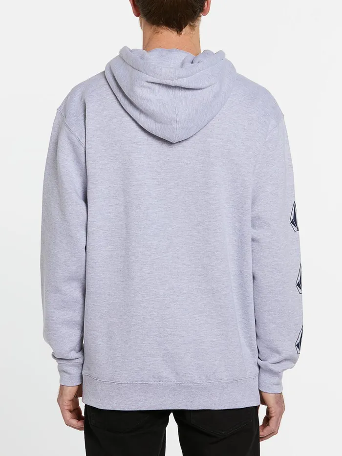 Mens Hoodies and Sweatshirts Volcom Mens USA Deadly Stones Pullover 8211 Heather Grey