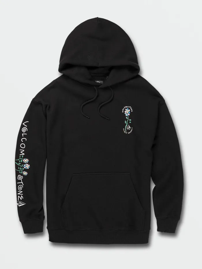 Mens Hoodies and Sweatshirts Volcom Surf Vitals Ozzy Wrong Hoodie 8211 Black