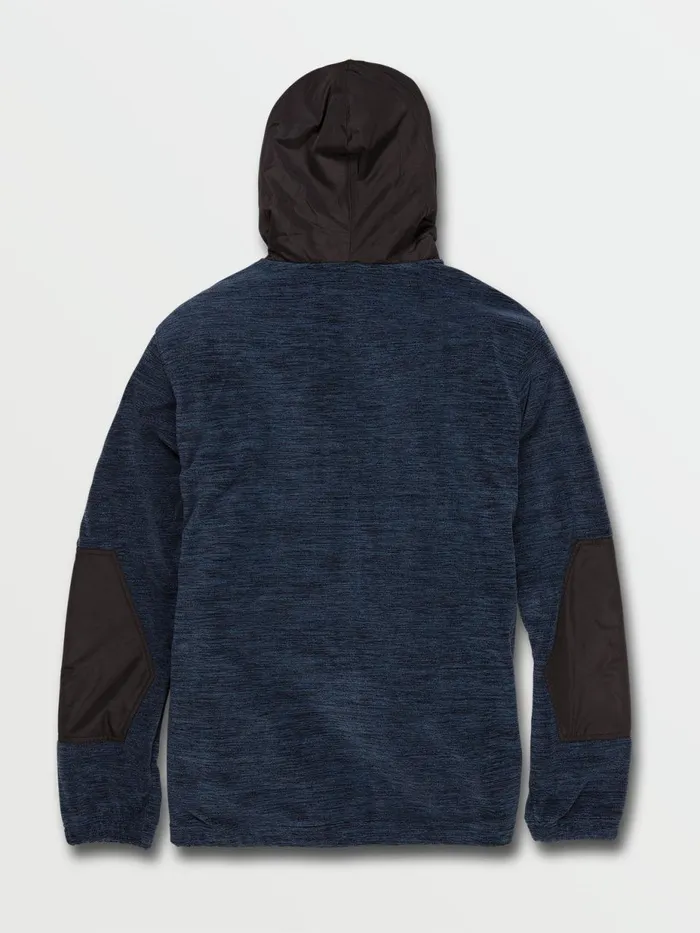 Mens Hoodies and Sweatshirts Volcom Yzzolater Lined Zip Hoodie 8211 Navy