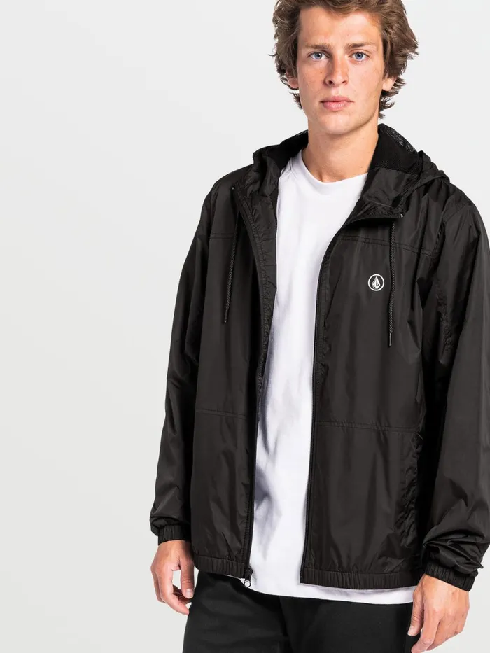Mens Jackets Volcom Ermont Light Jacket 8211 Black