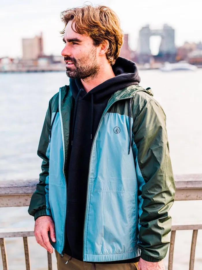 Mens Jackets Volcom Ermont Light Jacket 8211 Stormy Sea