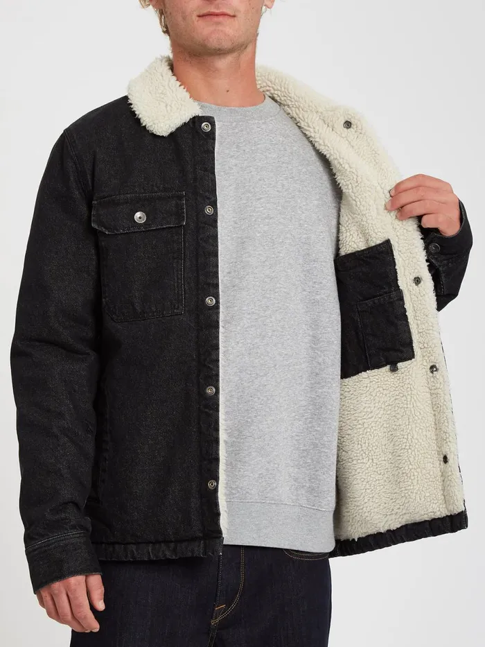 Mens Jackets Volcom Keaton Jacket 8211 Black Combo Mens Jackets Volcom Keaton Jacket 8211 Black Combo