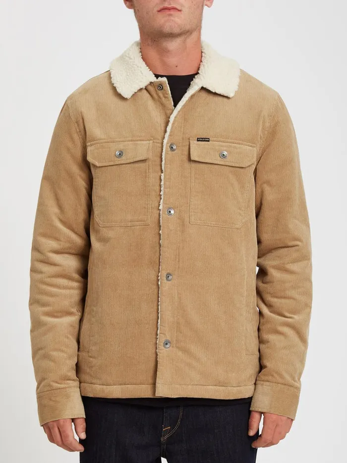 Mens Jackets Volcom KEATON JACKET 8211 DARK KHAKI
