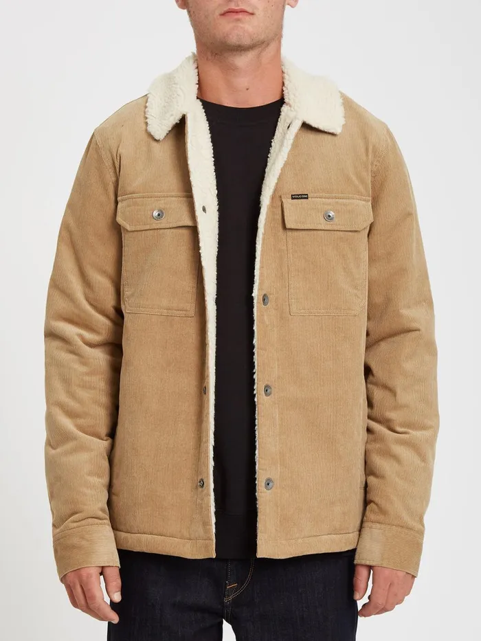 Mens Jackets Volcom KEATON JACKET 8211 DARK KHAKI Mens Jackets Volcom KEATON JACKET 8211 DARK KHAKI