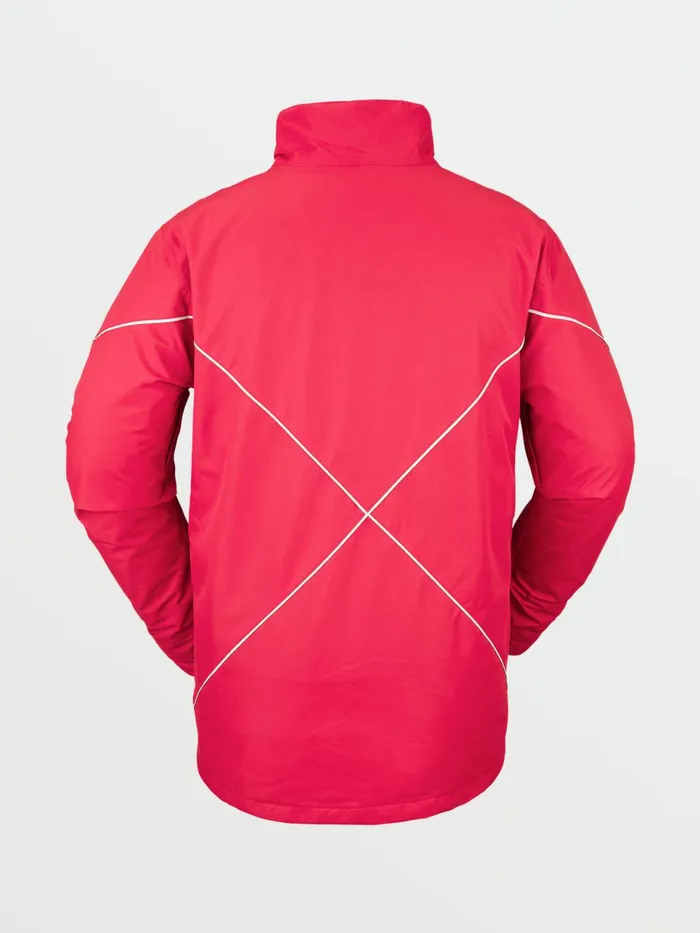 Mens Jackets Volcom Mens USA No Hood X Jacket 8211 Red