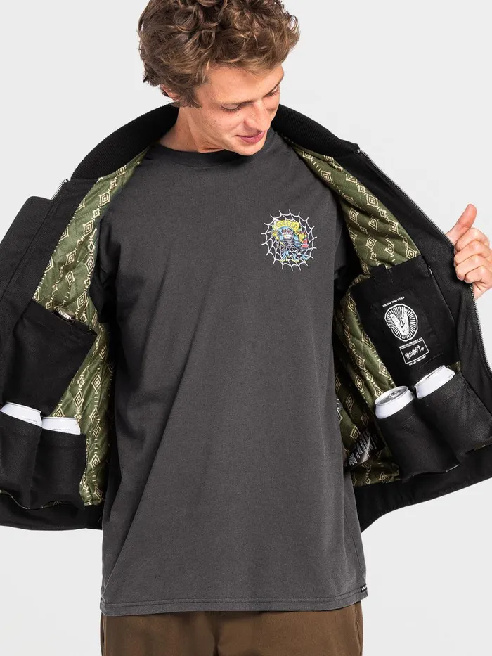 Mens Jackets Volcom Skate Vitals Collin Provost Vest 8211 Black