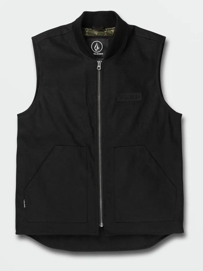 Mens Jackets Volcom Skate Vitals Collin Provost Vest 8211 Black