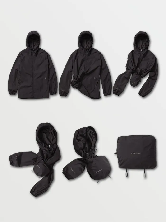 Mens Jackets Volcom Stone Lite Jacket 8211 Black