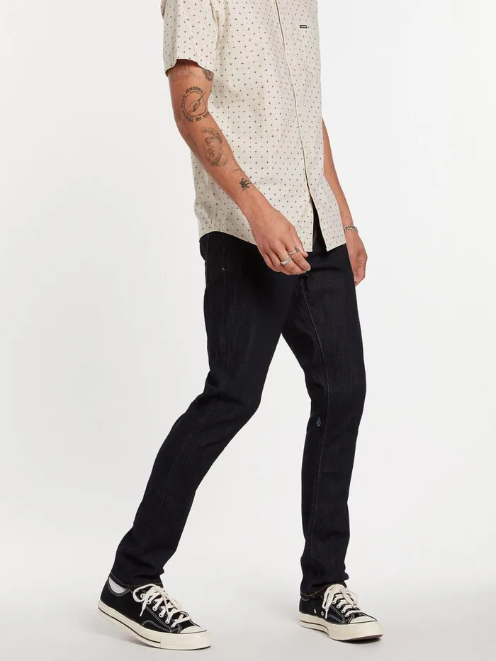 Mens Jeans Volcom 2X4 Skinny Fit Jeans 8211 Rinse