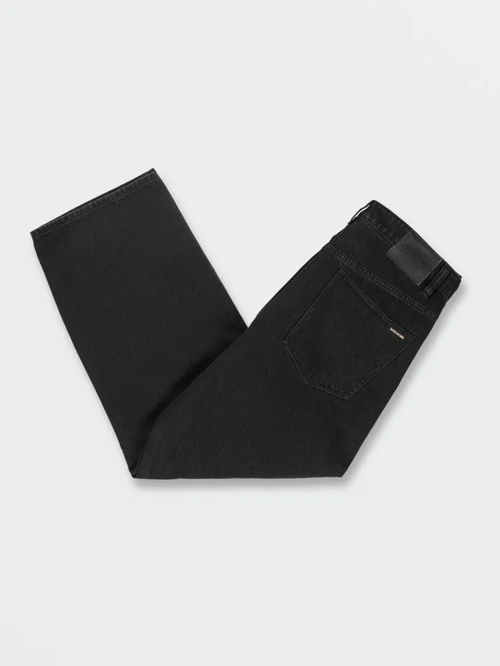 Mens Jeans Volcom Billow Loose Tapered Fit Jeans 8211 Black
