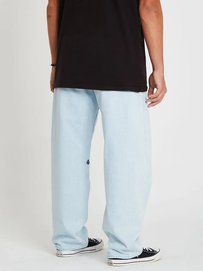 Mens Jeans Volcom Billow Loose Tapered Fit Jeans 8211 Light Blue