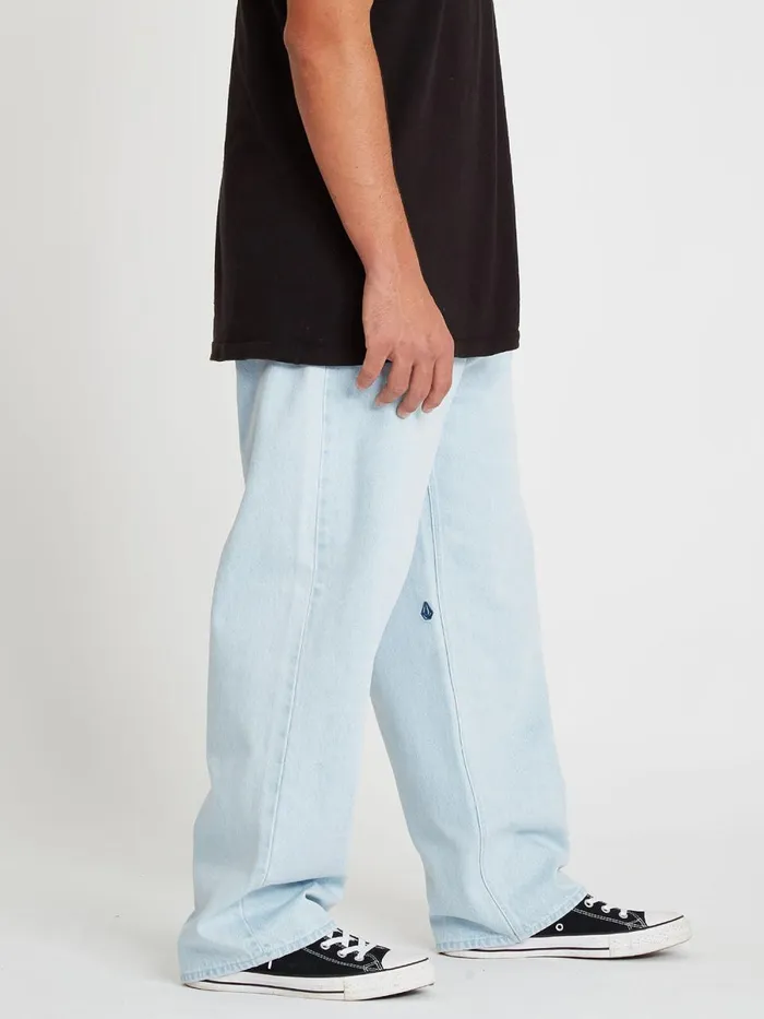 Mens Jeans Volcom Billow Loose Tapered Fit Jeans 8211 Light Blue