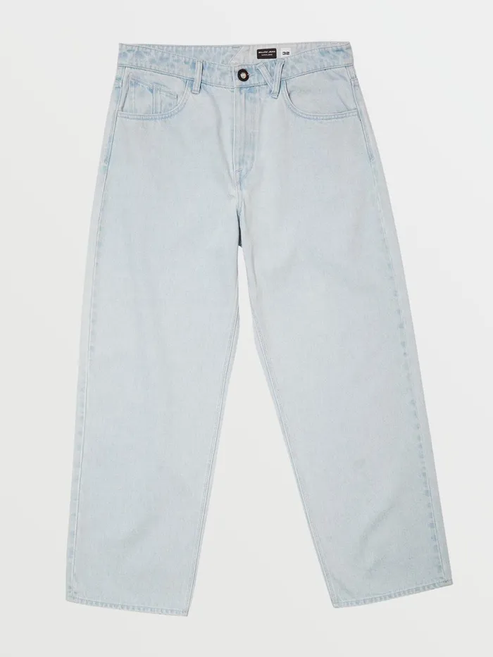 Mens Jeans Volcom Billow Loose Tapered Fit Jeans 8211 Light Blue