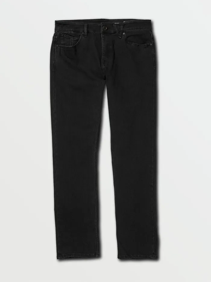 Mens Jeans Volcom Solver Modern Fit Jeans 8211 Black Out